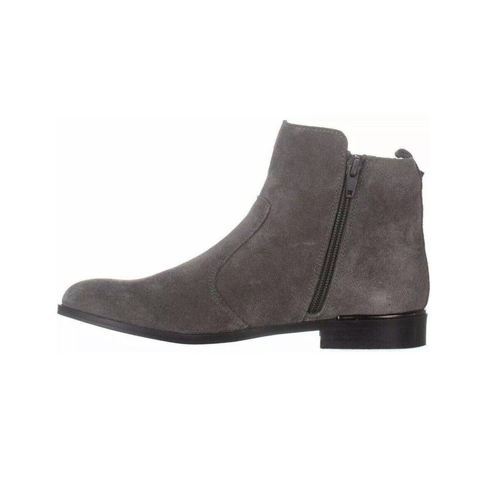 Marc Fisher Womens Rail Almond Toe Ankle Fashion Boots, Gray Suede, Size 6 - Picture 8 of 8